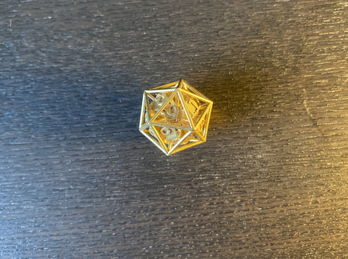 20-Sided Vector Die 3d printed 