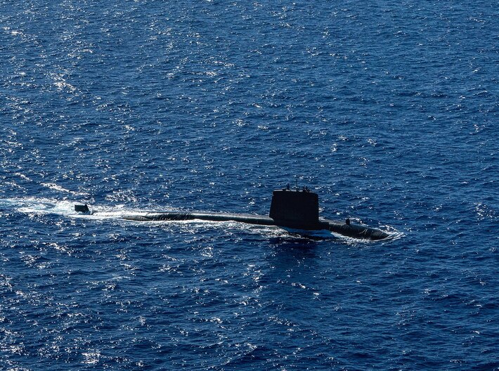 Nameplate Émeraude 3d printed Rubis-class nuclear-powered attack submarine Émeraude. 