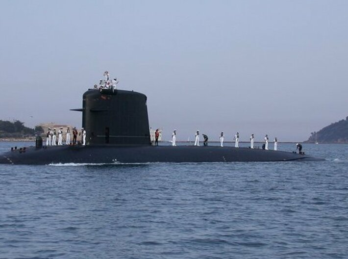 Nameplate Saphir 3d printed Rubis-class nuclear-powered attack submarine Saphir.