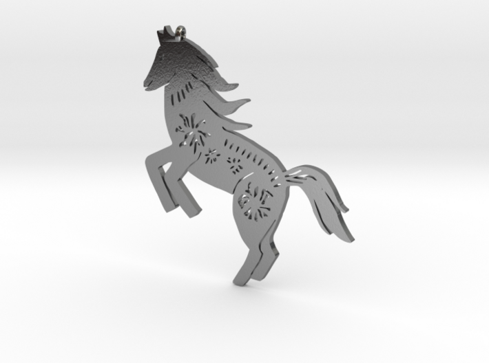 Chinese zodiac HORSE sign pendant 3d printed