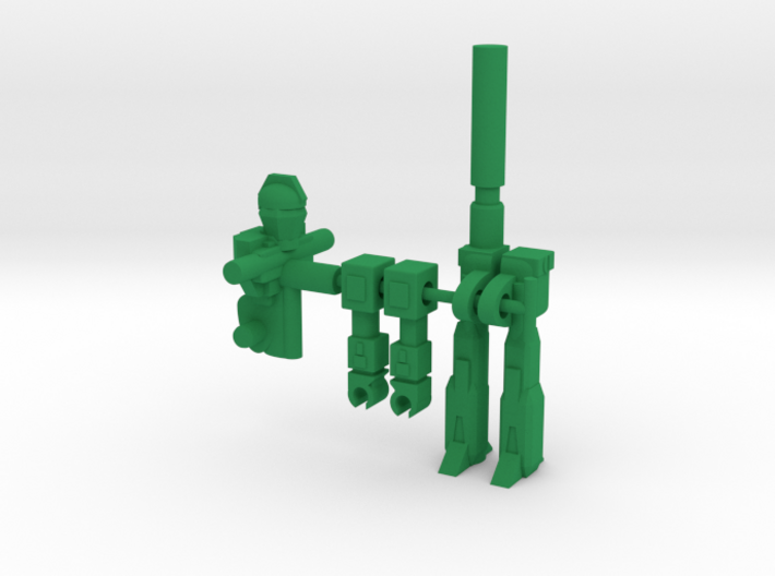 B.A. RoGunner for Roadbuster 3d printed Green Parts