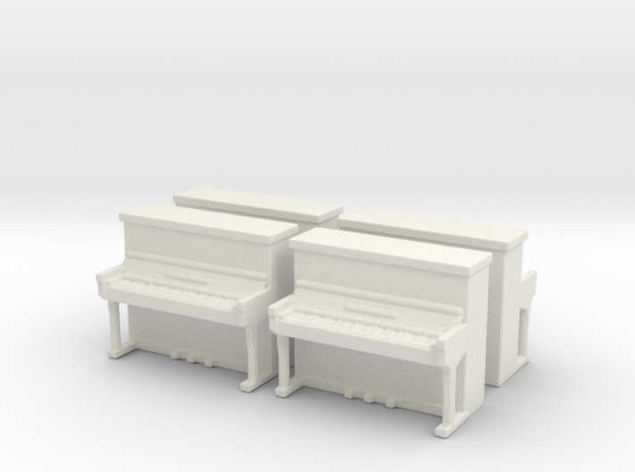 Piano (x4) 1/87 3d printed
