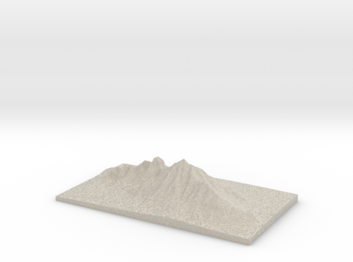 Model of Camelback Mountain 3d printed