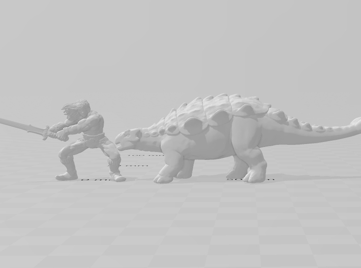 Chrichtonsaurus dinosaur miniature fantasy games 3d printed 