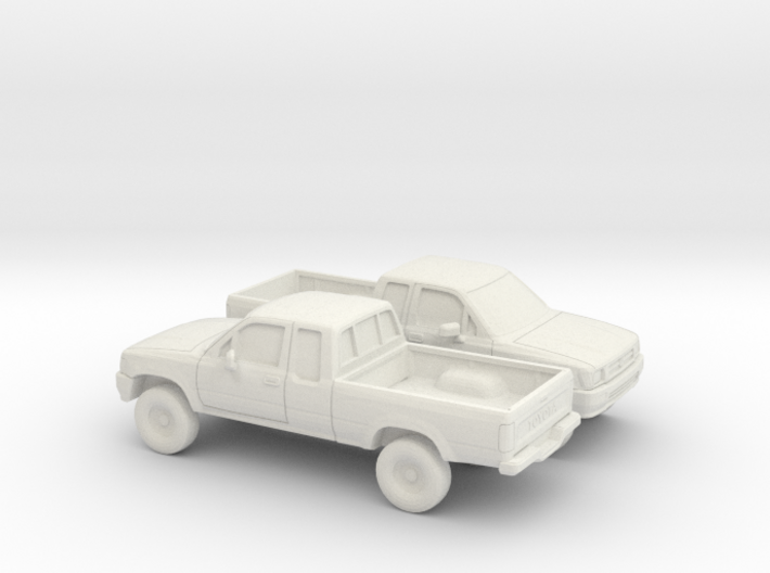 1/100 2X 1988-97 Toyota Hilux Hollow Shell 3d printed