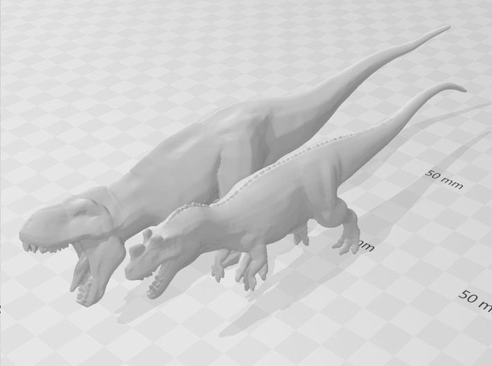 Ceratosaurus dinosaur miniature model fantasy game 3d printed 