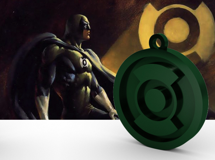 Batman In Darkest Knight Ring Pendant 3d printed