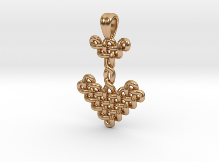 Arrow knot [pendant] 3d printed