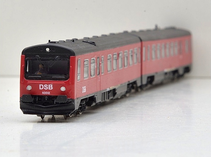 DSB MR-MRD N [2x body] 3d printed Photo of finished MR-MRD (TT scale on BR628 chassis on photo, but it is just rescaled N model)