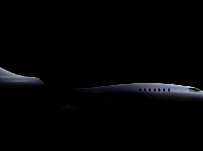 Aerion AS2 Quiet Supersonic Business Jet 3d printed 