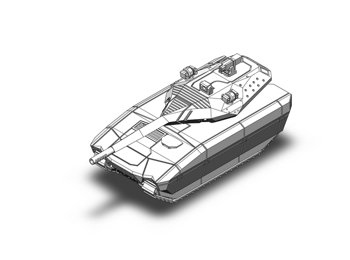 PL-01 tank prototype 3d printed 