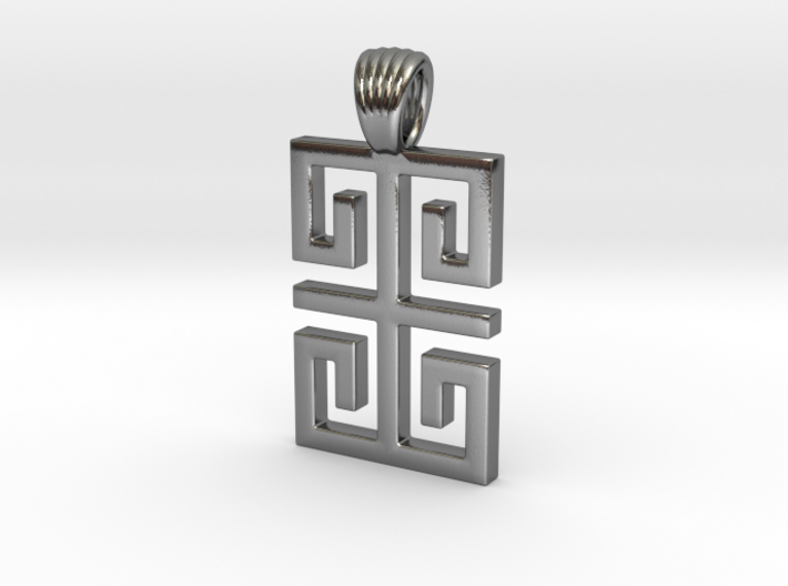 Greek style shape [Pendant] 3d printed