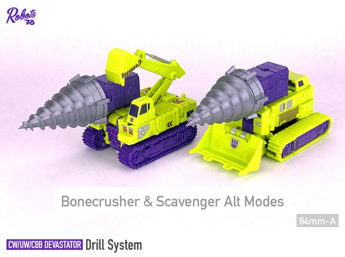 Bonecrusher+Scavenger CBB [Devastator Drill Sys.] 3d printed 