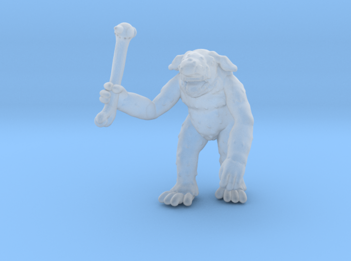 Troll with Bone Club miniature model fantasy games 3d printed
