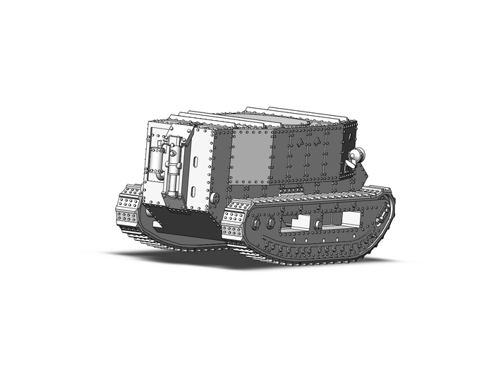 Little Willie WW1 tank 3d printed 