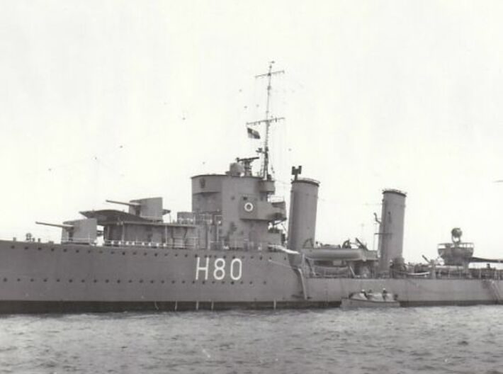 Nameplate HMS Brazen 3d printed B-Class destroyer HMS Brazen.