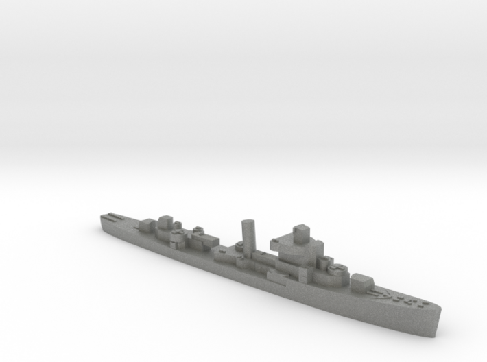 USS Jouett destroyer late war 1:2500 WW2 3d printed