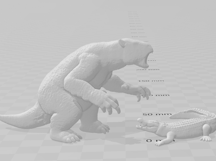 Crocodile miniature model fantasy games rpg dnd wh 3d printed 