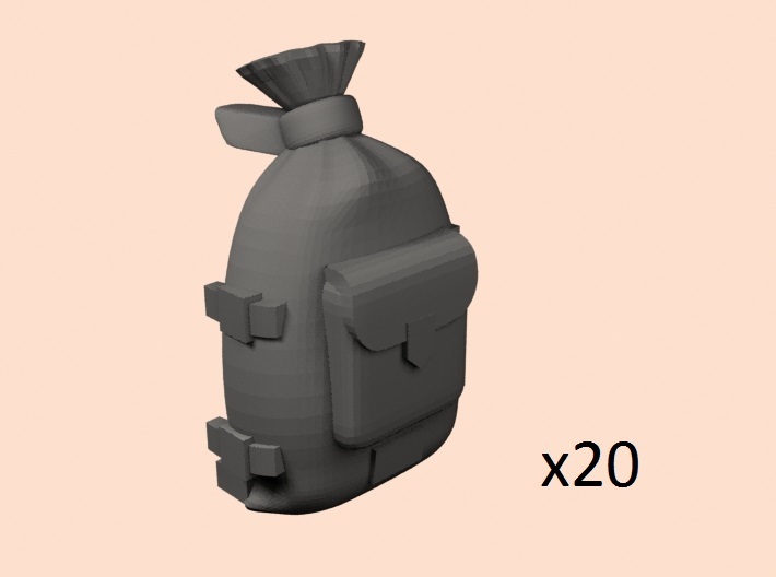 28mm soviet rucksack 1950s-2000s 3d printed