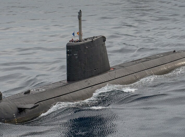 Nameplate Bévéziers S621 3d printed Agosta-class fast attack submarine, possibly Bévéziers S621.