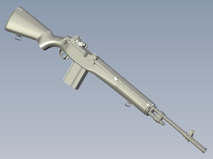 1/6 scale Springfield Armory M-14 rifle x 1 3d printed 