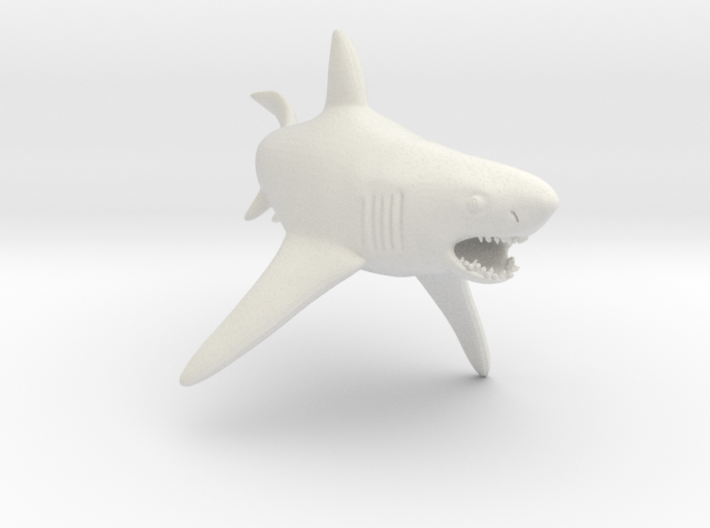 Jaws - Shark for Hooper in Shark Cage 3d printed