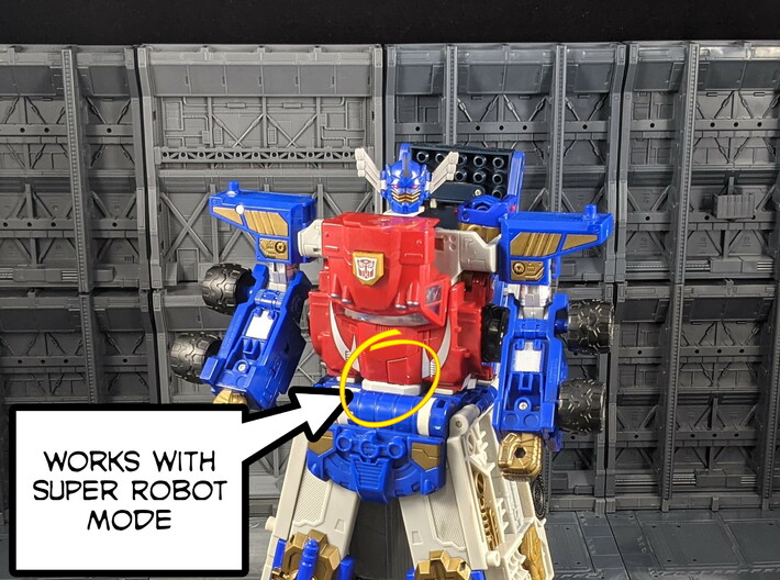 TF Armada Prime Chest Grille 3d printed Super Robot Mode