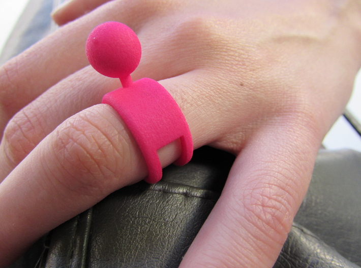 Ball Point ring 3d printed 