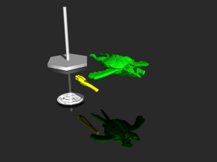 Fleetscale Turtle Space Kaiju Duo Gamas 3d printed 