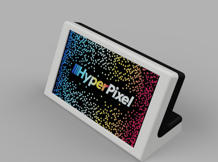 Cover for HyperPixel 4.0 Rectangle Touch (Pi Zero) 3d printed 