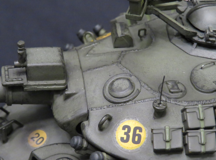 1/35th scale M551 Sheridan turret details  3d printed 