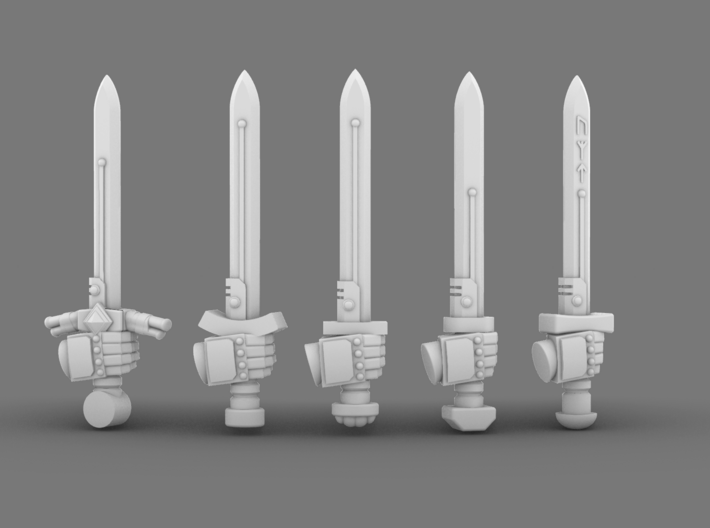 Space Vikings Power Short Swords 3d printed 