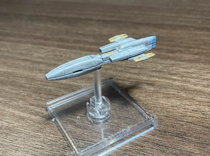 Andorian Kumari Class (ENT) 1/7000 Attack Wing 3d printed Attack Wing version, Smooth Fine Detail Plastic, picture by Chrisnuke.