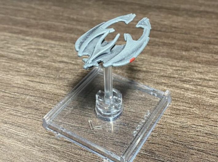 Son'a Frigate 1/7000 x2 3d printed Attack Wing version, Smooth Fine Detail Plastic, picture by Chrisnuke.
