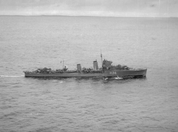 Nameplate HMS Antelope 3d printed A-class destroyer HMS Antelope.