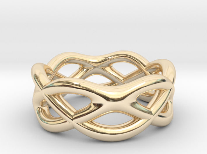 Braid Ring 2 3d printed