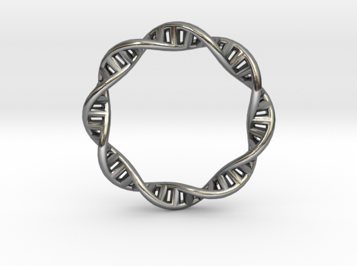 DNA Double Helix Plasmid Ring 3d printed