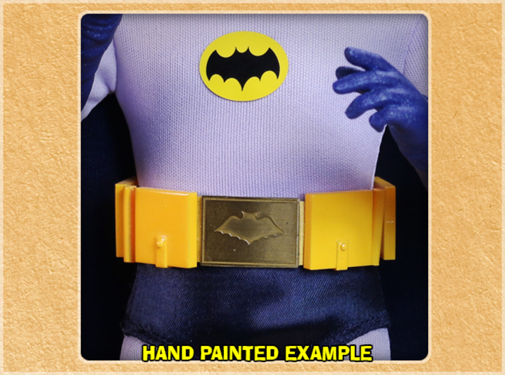 1:6 Scale 1966 Batman Bat-belt Pouch 3d printed