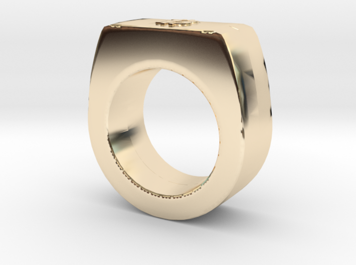 Bitcoin King Ring 3d printed