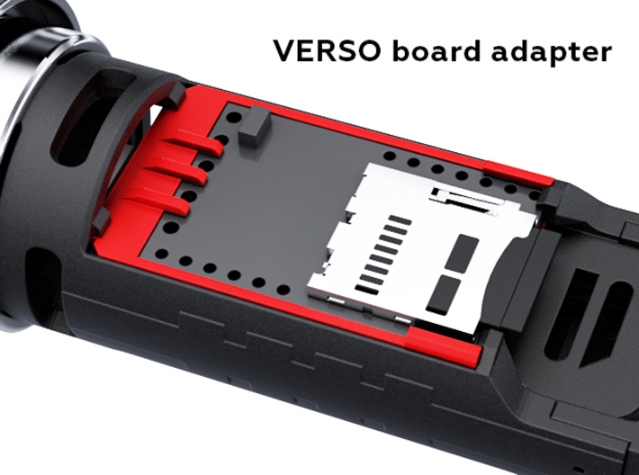 1inch chassis Verso board Adapter 3d printed 
