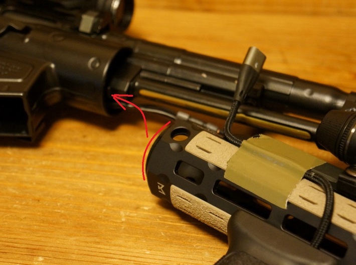 Next-Gen MP5 Hand Guard Spacer For Replica MI MLOK 3d printed 