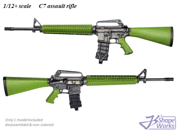 1/9 C7 Assault Rifle 3d printed