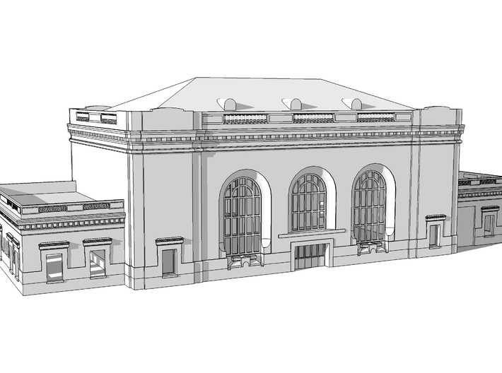 Oakland 16th St Station N scale 3d printed 