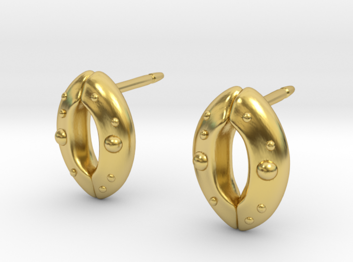 Stomata Earrings - Science Jewelry 3d printed