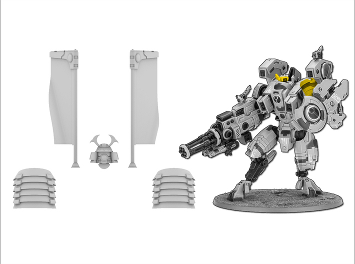 GG Bushido Legion Vortex Mech Upgrade Kit 3d printed