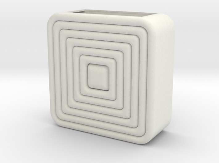 square_coiled_wall_planter 3d printed