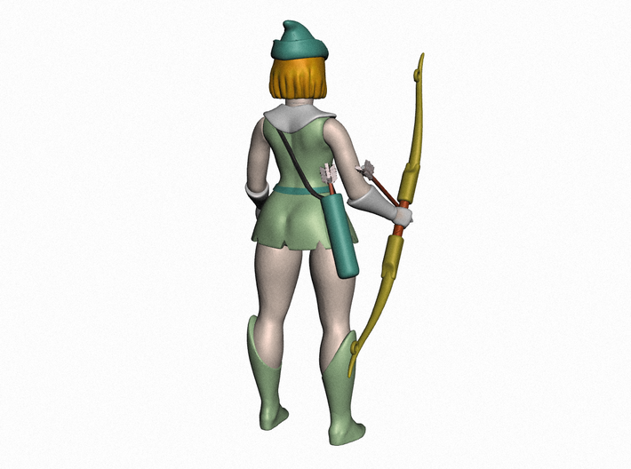 Bowena Full Figure with Bow&Arrows VINTAGE 3d printed 