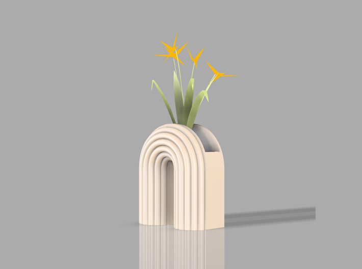 Letter planter "n" 3d printed 