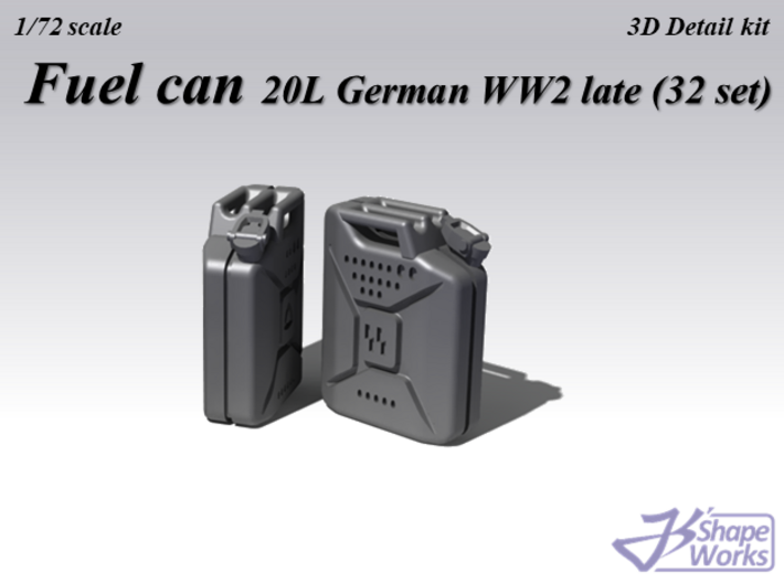 1/72 Jerrycan German WW2 Late (32 set) 3d printed
