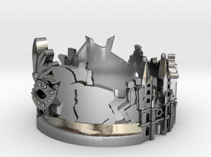 Sao Paulo Skyline - Cityscape Ring 3d printed